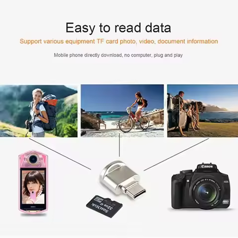 Mini Type-C USB 3.1 to SD Micro SD TF Card Reader Memory Card For Samsung Huawei Xiaomi OTG Adapter 