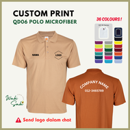 Custom PRINTING Microfiber Quick Dry Collar Tshirt jersey berkolar QD06 Oren Sport