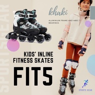 OXELO รองเท้าอินไลน์สเก็ต เพื่อการออกกำลังกายสำหรับเด็กรุ่น Fit 5 ( Kids' Inline Fitness Skates Fit 