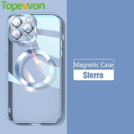 Topewon For iPhone 16 15 14 Plus 13 12 11 Pro Max Back Cover Luxury Plating Clear Soft Silicone Tran