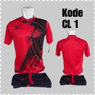 Baju Kaos Jersey Stelan Futsal Volly Bola Badminton Free Nama Nomor