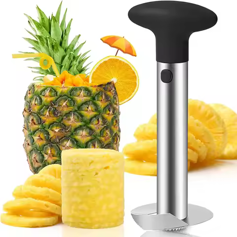 Stainless Steel Pineapple Corer and Slicer Pineapple Silcer Peeler Pineapple Corer Slicer Fruit Cutt