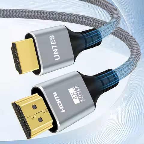 UNTES HDMI-Compatible 2.1 Cable 8K/60Hz 4K/120Hz for Xiaomi Mi Box PS5 Dolby Vision 48Gbps HDMI-Comp
