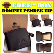 (FREE BOX)High Quality Genuine Leather Men Wallet /100% Kulit Lembu Betul / Beg Duit Lelaki / Dompet Lelaki / Men Wallet ZIP WALLET DOMPET ZIP LELAKI KULIT ASLI