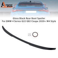 Gloss Black Rear Boot Spoiler for BMW 4 Series G22 G82 Coupe 2020+ M4 Style