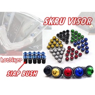 Screw Skru Aluminium M5 Windscreen Windshield Cowling Visor Fairing Well Nuts LC135 RXZ NMAX NVX Skr