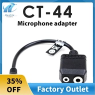 New CT-44 Microphone Adapter 2 to 1 Hand Microphone Conversion Line for VX- FT5DR