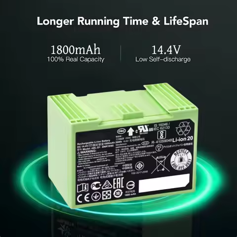 For iRobot Roomba i7 Rechargeable Battery 14.4V 5000mAh For i3 i4 i5 i6 i7 i8 J7 E5 Series Vacuum Cl