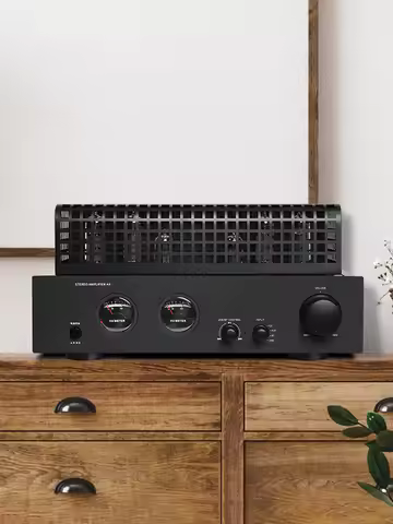 5.3 Bluetooth Amplifier 150W Tube Amplifiers HiFi Stereo Amp 3.0 USB Playback Audio with 2VU Meter F