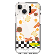 HI-SHIELD Stylish เคสใสกันกระแทก iPhone รุ่น Breakfast1 [เคส iPhone14][เคส iPhone13]
