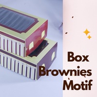 Brownies Motif Box / Box Size 15x10x5/22x10x5/30x10x5cm 5pcs