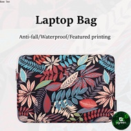 AC Waterproof Anti-fall Laptop Bag 11 12 14 15 inch Notebook Case Colored Leaves Printing Laptop Bag Briefcase