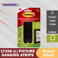 3M 17206 White / Black 3M Command 7.2kg Large Picture Hanging Frame Hook Wall Organizer 17206 Comman