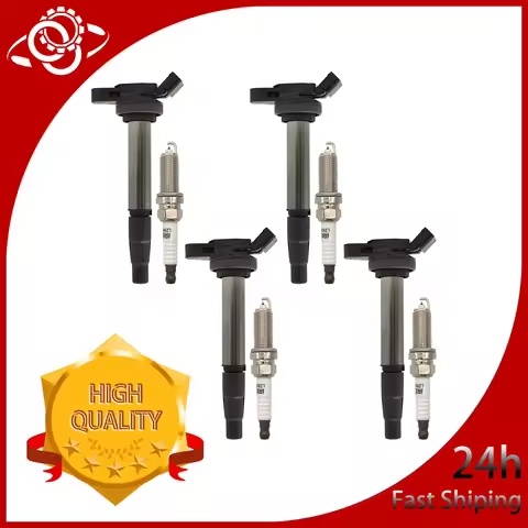 4Pcs Ignition Coil & spark plug 90919-02258 90919-02252 90919-C2003 For Toyota Corolla ZRE152 Prius 