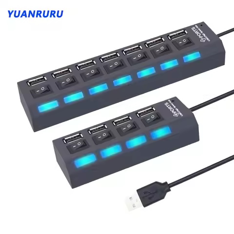 USB Hub USB Hub 2.0 Multi USB Splitter Hub USB Adapter USB Hub 7 Port Multiple Expander 2.0 USB Hub 
