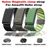Nylon Strap With Metal Frame for Amazfit Helio Strap 1/2 Replacement Watch Band for Amazfit Helio St