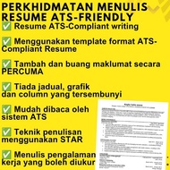 Perkhidmatan Menulis Resume/CV ATS - Friendly
