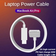 Atowin ยูเอสบีแม่เหล็ก LED 1.8M ไปยัง Magsafe 2 1สายชาร์จ PD ที่ชาร์จไฟสำหรับ Apple MacBook Air Pro 