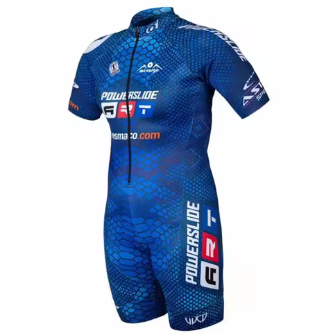 Powerslide Inline Racing Skin Suit 2023 Team Custom Racing Speed Inline Roller Skate Triathlon Sets 