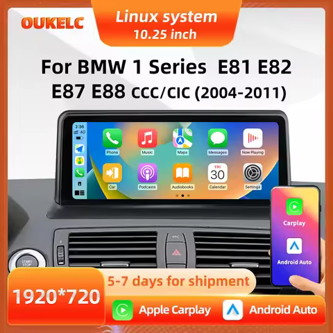 For BMW 1Series E81 E82 E87 E88 Wireless Carplay Car Radio Play Android Auto Multimedia Video Player