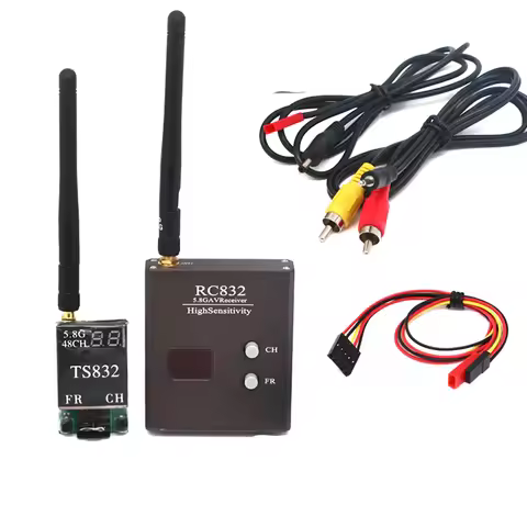 TS832/RC832/RC832H 48Ch/40Ch 5.8G 600mw 5km Wireless AV Receiver Transmitter for FPV Multicopter RC 