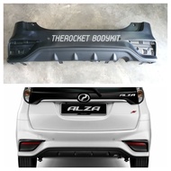 READY STOK Perodua New Alza SE Advance 2018-2021 Rear Bumper Belakang Complete Set Bodykit Material 