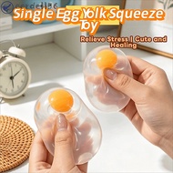 CORDELL Yolk Egg Squishy Ball, Transparent Pinch Toy Egg Fidget Toy, Reduce Pressure Toy Simulation 