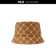 MLB หมวกบักเก็ต ยูนิเซ็กส์ Jacquard Dia Monogram รุ่น 3AHTM024N 43CAS สีน้ำตาล