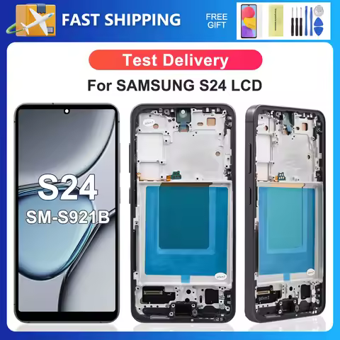 For Samsung S24 4G 5G S921B Tested For S24 SM-S921B/DS SM-S921U LCD Display Touch Screen Digitizer A