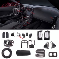 For Chevrolet Corvette C6 ZR1 Z06 2005-2013 LHD ABS Plastic Complete Interior Center Console Decorat