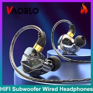 VAORLO Original 3.5mm L Bending Plug Wired Headphones HIFI Bass Earphone in-Ear Headset Gamer Handsfree Earbuds For Xiaomi Huawei Samsung