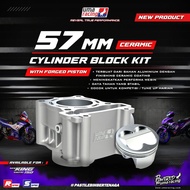 BLOK CERAMIC UMA RACING PISTON FORGED 57 MM MX KING - VIXION - MX 135 OLD - MX 135 NEW - XABRE 155 -