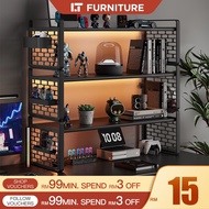 Desktop Rack Gaming Table Rack Book Rack Office Table Organizer Storage Rack With Pegboard Tabletop 