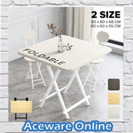 FOLDABLE TABLE AND CHAIRS STOOLS DINING TABLE FOLDING PORTABLE TALL SQUARE MORDEN OUTDOOR SET 60X60C