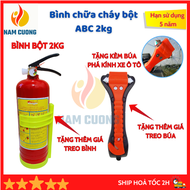 Bình chữa cháy otô và xe tải / bình cứu hỏa bột ABC 2kg MFZL2 ( hình thật 100%)