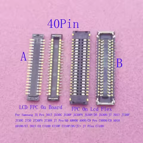 2-10Pcs Plug FPC Connector Lcd Display Screen For Samsung Galaxy J530 A5 A500 A9 C7 C8 J730F J7 Plus