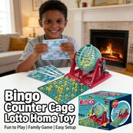 Ball Counter Bingo Cage Home Set Game Lottery Bingo Simulation Game Toy Toy