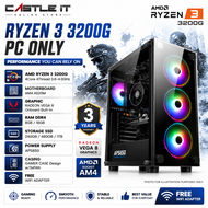 FULL Set Custom Budget Gaming PC Desktop RIG AMD Ryzen 7 5700G 5600G 5500GT 3200G AM4 DIY Build