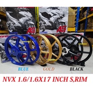ENKEI NVX155 AEROX155 ENKEI A5 522 Sport Rim 17inch 1.6/1.6 SP522 MODEL (BLACK /BLUE /GOLD) NVX 17IN