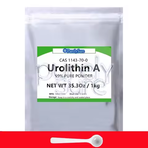 Customized 50g-1000g 99% Urolithin A Powder Uro-A Aluminum Foil Bag Packing for Global Distributors
