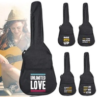 Guitar Bag 31~41 Inch Oxford Guitar Case Phrase Priting Series Backpack Guitars Accessories