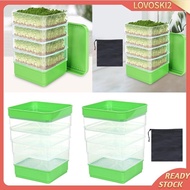 [Lovoski2] Seed Kits Multipurpose Microgreens Growing Tray Mini Plant Grow Tray for Grass Beans Broccoli Alfalfa Seeds Wheat