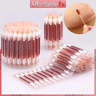 GLO 50Pcs  Iodine Tips Cotton Swabsticks Cleanning Prep Pad Medical Swabs Individually Wrapped for W