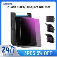 NEEWER 2 Pack ND0.9/1.8 Sqre ND Filter, 4"x5.65" Dl Sided 30 Multi Nano Coated Cinema Neutral Densit