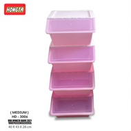 HONGTA - Storage Box Penutup Swing Elegan RICE BOX TEMPAT BERAS