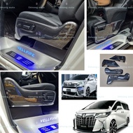 toyota Alphard vellfire agh30 2015-2022 car pilot seat cover frame garnish accessories anh30 carbon fiber skhongauto