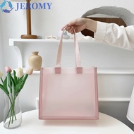 JEROMY Transparent Handbags, Plastic Durable Water-Sprinkling Festival PVC Tote,  Packaging Waterpro