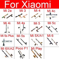 On / Off Power on & Volume Side Key Flex Cable For Xiaomi Pocophone F1 Mi 6 6X 5s Plus 5X 5C 5 4S 4C