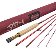 Aventik Stalker Fly Fishing Rod 4 Sections, 2/3 / 4WT, M-Fast Action IM12 Graphite Carbon Fiber Rod 