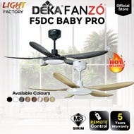 🔥HOT🔥DEKA F5DC BABY PRO / K5 / K6N / X-ONE 46" | FANZO TURBO 42" 5 Blades DC Motor Baby Ceiling Fan 